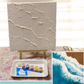Paint Your Own 3D Textured Canvas “Oceans” Painting Kit: Acrylic Art Set