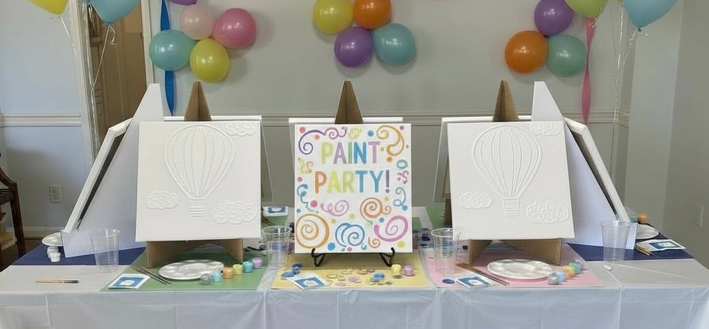 Paint Your Own 3D Textured "Flower" Canvas Painting Kit: Acrylic Art Set